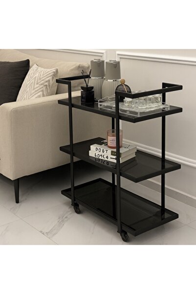 terndat عربية تقديم 3 دور سطح زجاج أسود شفاف