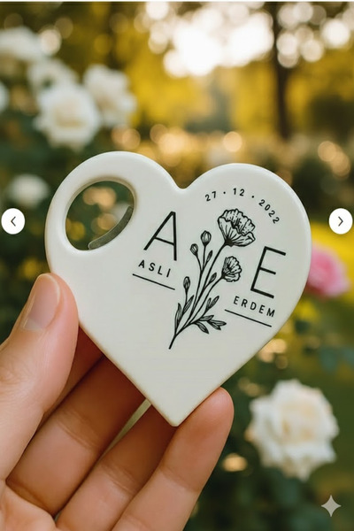 levon tekstil Nişan Söz İçin Kişiye Özel Açacak Magnet (20 adet) Hediyelik Şi...