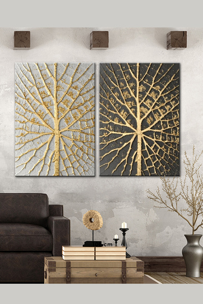 Morfil Sanat Atölyesi Roots Trees Decorative Artistic Canvas Painting (7 Diff...