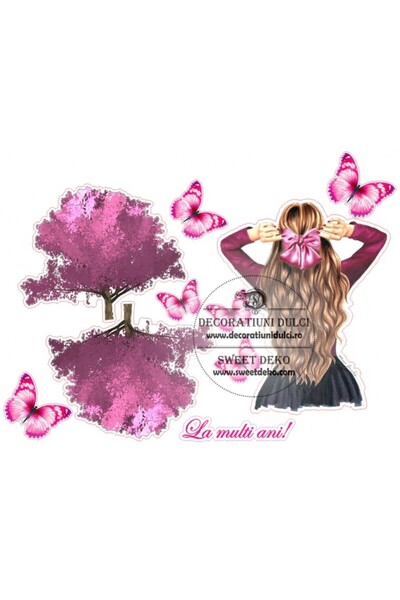 Decoratiuni Dulci Представете си cometibila лилаво време - Decupat