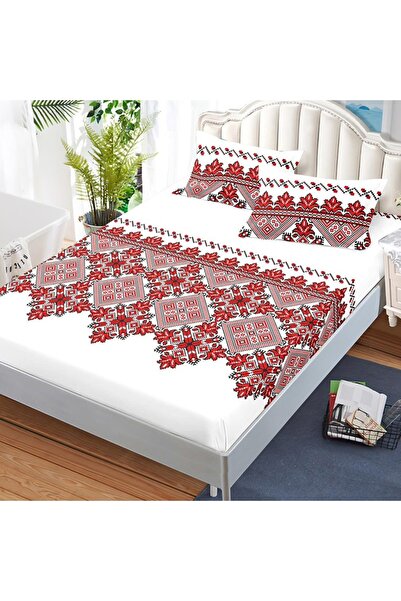 Talis Bed sheet with Stretchy and 2 pillowcases Etno V2 180x200 cm (Finet)