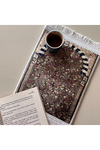 Vesile Atölye Mini Dekoratif Minyatür Halı, Ravza Halısı Model, Baş Seccadesi...