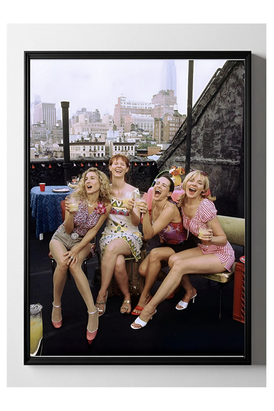 Taranist Kağıt Poster - Sex And The City Mr. Big and Carrie