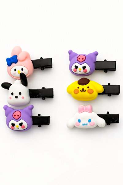 MakeWell Girl's Figured Clip Hairpin Set of 3 – Cute Character Baby Hairpin