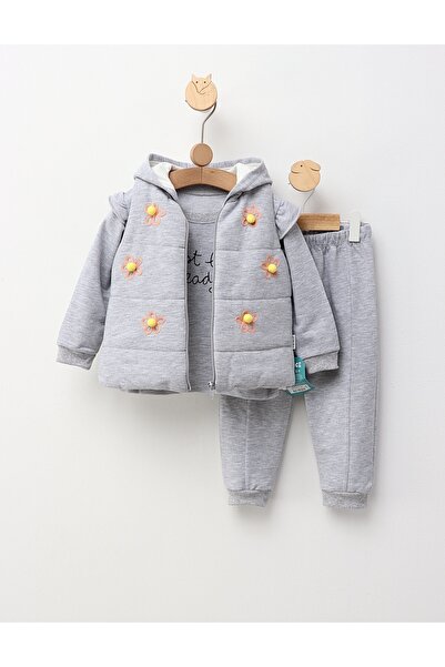 MiniKids Vest set, Just Be Ready, grey 98 (24-36 months)