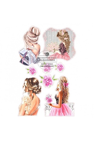Decoratiuni Dulci Edible image elle, la femme - Cut out