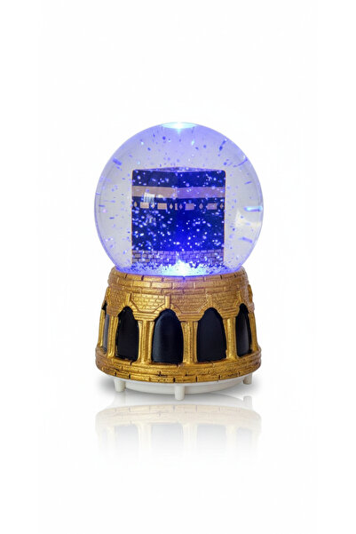 CAVAŞ sun hat Kabe Temalı Işıklı Sesli Püskürtmeli Otomatik Su Küresi 15x10cm...