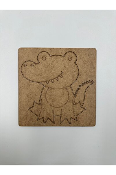 WOODIVA AHŞAP 10 Pieces of Crocodile Wood for Painting School Event Activity ...