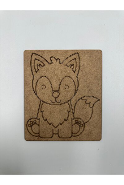 WOODIVA AHŞAP 10 قطع من فن النحت الخشبي على شكل ثعلب، نشاط فني للمدرسة، 15 سم