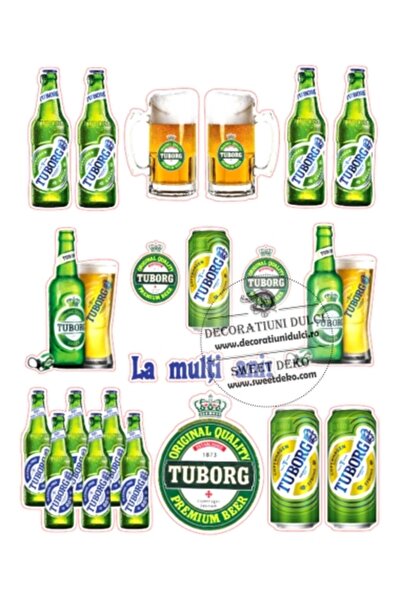 Decoratiuni Dulci Φανταστείτε διακοσμητική αδικοπραξία Bere Tuborg - Decupat