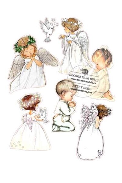 Decoratiuni Dulci Imagine comestibila|Copilasi si ingerasi - Decupat