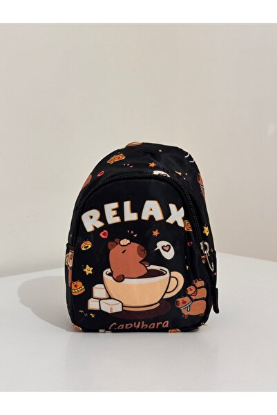 winingo 2Y Shop Kız Çocuk Capybara Figürlü Çocuk Omuz Küçük Boy Çanta (18*16c...