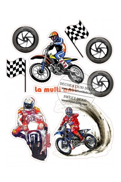 Decoratiuni Dulci Φανταστείτε cometibila cu motociclisti - Decupat