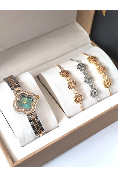 LV LEFAN طقم هدية ساعة يد فاخره نسائيه