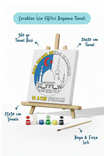 Tabdiko Ramazan Eğitici Boyama Seti Hoş Geldin Şehr-i Ramazan (Şövaleli)