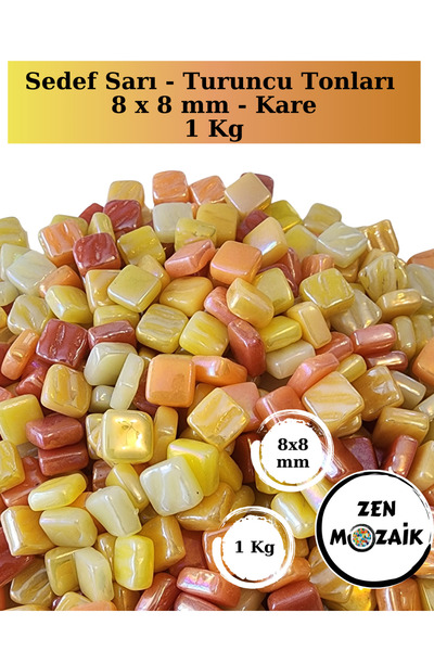 Zen Mozaik Pietre de mozaic din sticlă în culori asortate pentru lucrări de m...