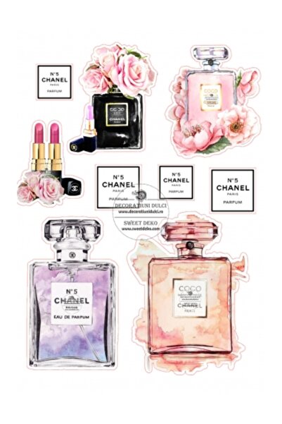 Decoratiuni Dulci Imagine comestibila parfum si flori - Decupat