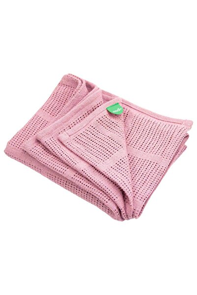 Moon - Organic Cellular Blanket - Pink - 75x100 cm