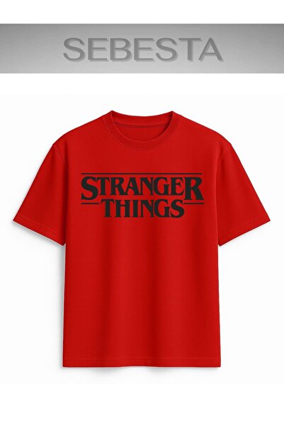 Sebesta Fashion Stranger Things Printed Premium Oversize T-Shirt