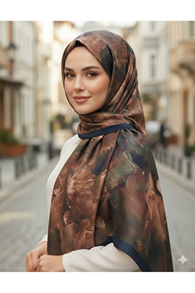 REMOMODA Patterned Batik Model Chiffon Shawl Italian Soft Shawl High Quality