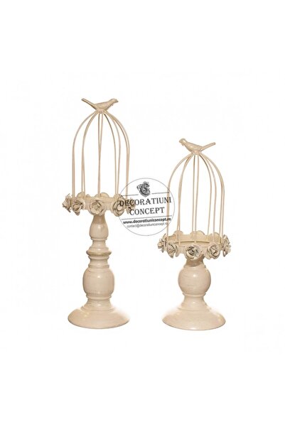 Decoratiuni Dulci Set of candle holders with legs