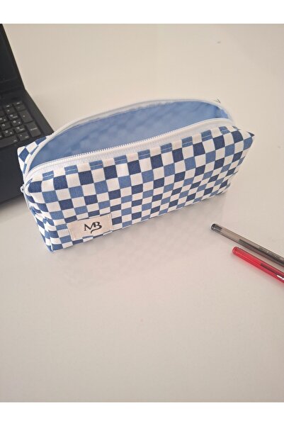 MB Mornarsko plavi karirani držač za olovke Sa deznom - Patka Lan - Jedan odj...