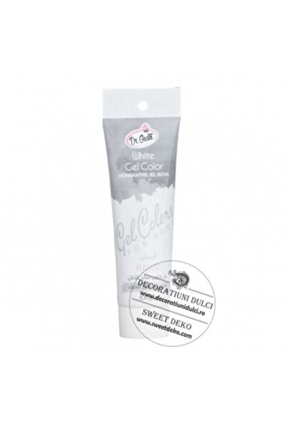 Decoratiuni Dulci Colorant alb Dr. Gusto (100g.)