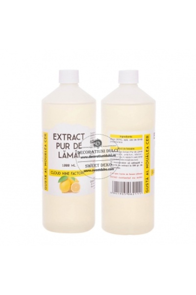 Decoratiuni Dulci Pure lemon extract - 1000ml / 1L.