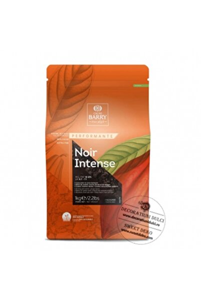 Decoratiuni Dulci Black cocoa Barry Callebaut Noir Intense 10-12%, 1kg
