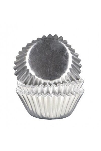 Decoratiuni Dulci Cosulete argintii pentru briose diametrul 5cm