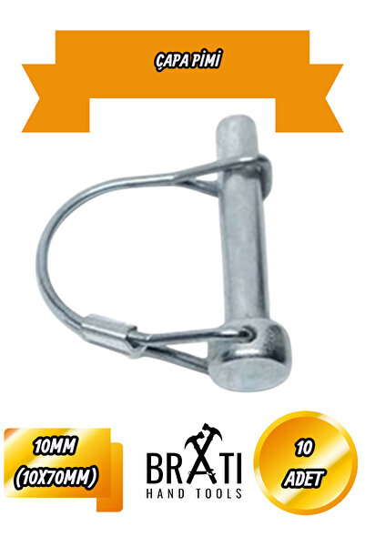 BRATİ HAND TOOLS Çapa Pimi Uzun Yaylı Çapa Pimi 10 Mm 10 Adet