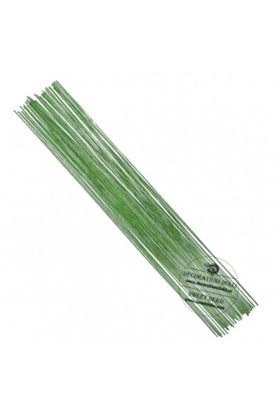 Decoratiuni Dulci Green flower wire - Thick