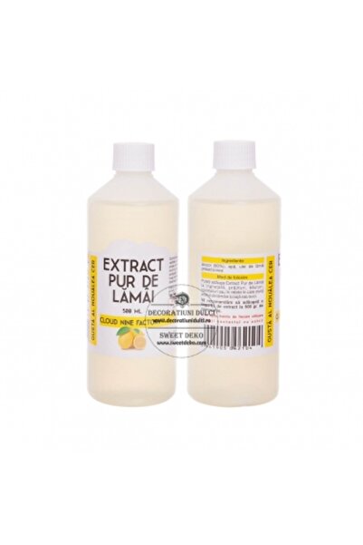 Decoratiuni Dulci Pure lemon extract - 500 ml.