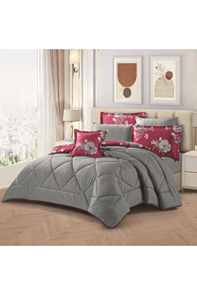 HOURS Horse 7-Piece Double Bedspread Set – Elegant Floral Design and Luxuriou...