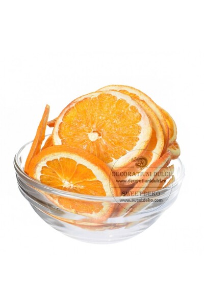 Decoratiuni Dulci Dehydrated orange slices, fruit decoration
