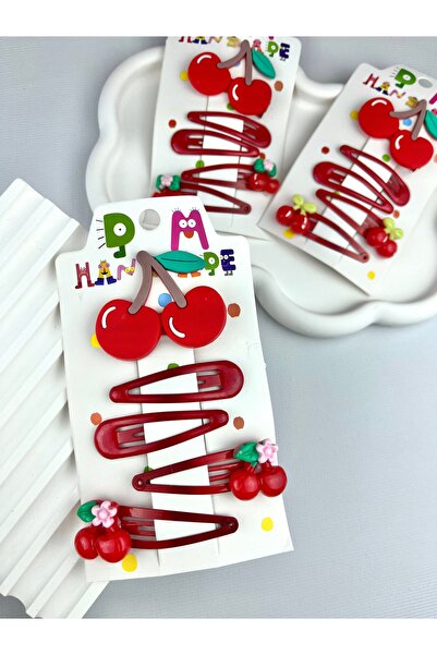 Toka Sepetim Kirazlı Çıtçıt Toka Seti 1 Set