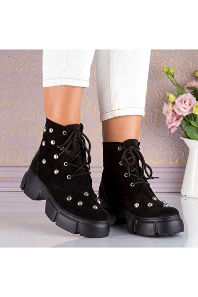 Polinski Shoes Women's boots Polinski Edara natural Leather black Handmade in...