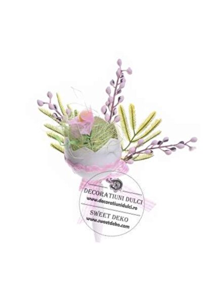 Decoratiuni Dulci Buchetel de Paste, topper tort