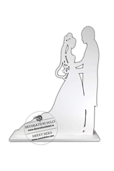 Decoratiuni Dulci Ornament Mire si Mireasa, decor pentru candy bar (h.50cm)