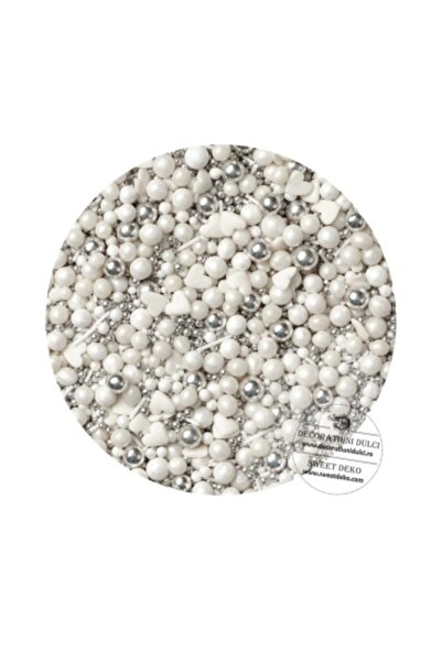 Decoratiuni Dulci Sweet decoration White Harmony (100g)