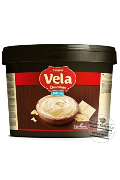 Decoratiuni Dulci White chocolate cream cake, Eucocao (6kg)