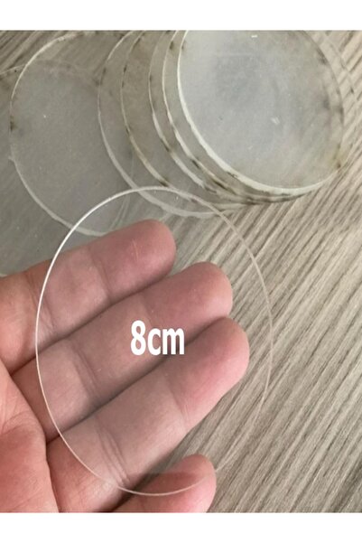 SeHa Design SeHa Pleksi Şeffaf Magnet Yapımına Uygun 8cm Boyanabilir Yuvarlak...
