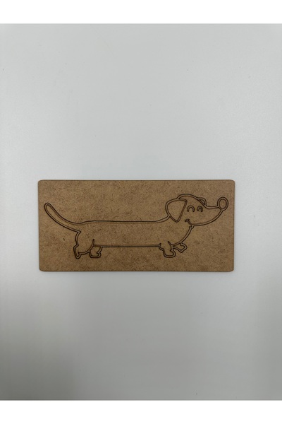 WOODIVA AHŞAP 10 Pieces Sausage Dog Wooden Painting School Event Activity Art...