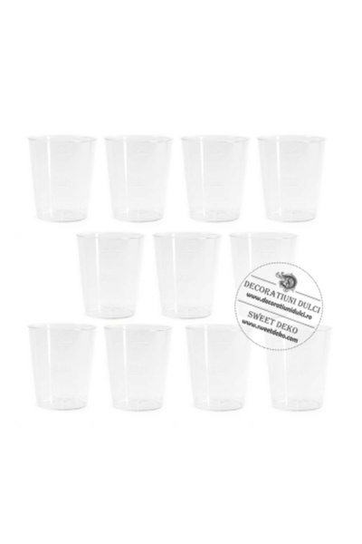 Decoratiuni Dulci Cristal pahare plastic pentru shot (20buc.)