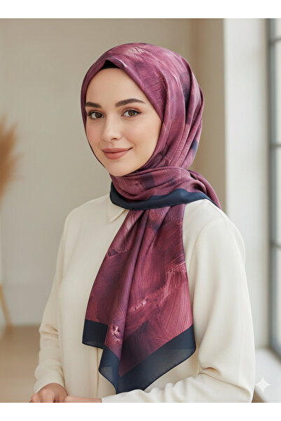 REMOMODA Patterned Batik Model Chiffon Shawl Italian Soft Shawl High Quality