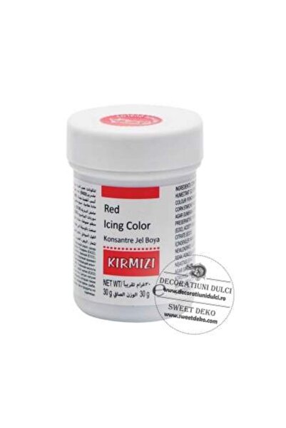 Decoratiuni Dulci Colorant alimentar gel rosu, Dr Gusto Kirmizi 30g