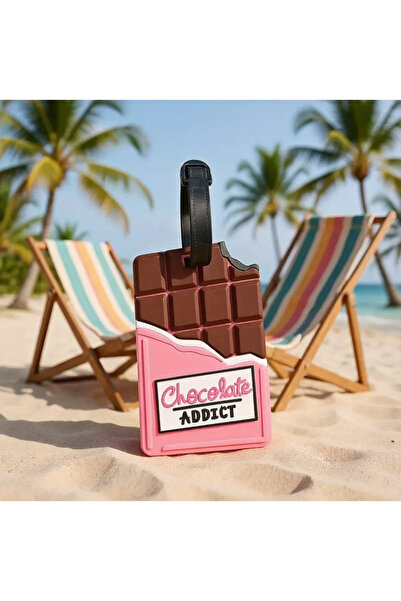 Boldy Chocolate Figured Luggage Tag - Bag Tag - Luggage Tag - Suitcase Name T...