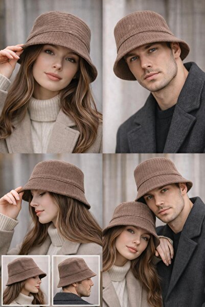kuru Velvet Textured Bucket Hat – Soft Fabric, Stylish and Comfortable Unisex...