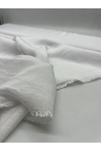 Kumaş Sevdası قميص أبيض من قماش الأيروبين بعرض 145 سم، لا يظهر تحت الملابس ال...