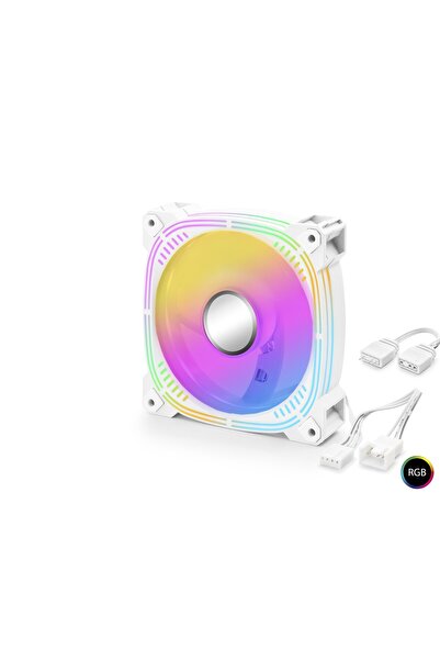 Skygo Ieg ™   Case Fan 3. Nesil Argb 12 cm - White Nd2657 Nvdn-Rsirg3465